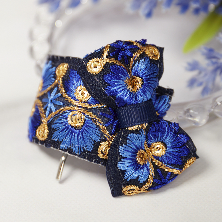 インド刺繍　ポニーフック